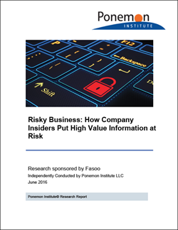 Fasoo and Ponemon Study Reveals Employees Highest Security Risk to Organizations