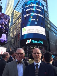 Ron Arden and Bill Blake at the National Cyber Security Awareness month event